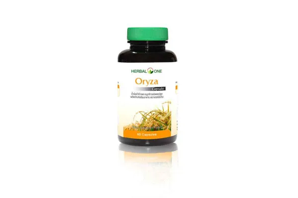HERBAL ONE Oryza, Rice Bran Oil - 60 capsules