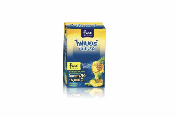 POSH MEDICA Fiber, Pineapple - 18g x 6 sachets