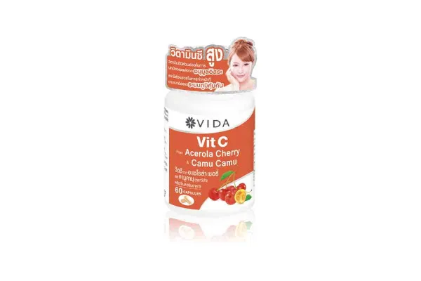 VIDA Vit C from Acerola Cherry and Camu-Camu - 60 capsules