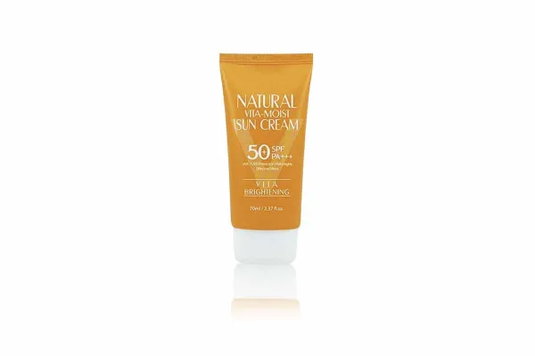 3W CLINIC UV Sunblock Cream, Natural Vita-Moist - 70 ml