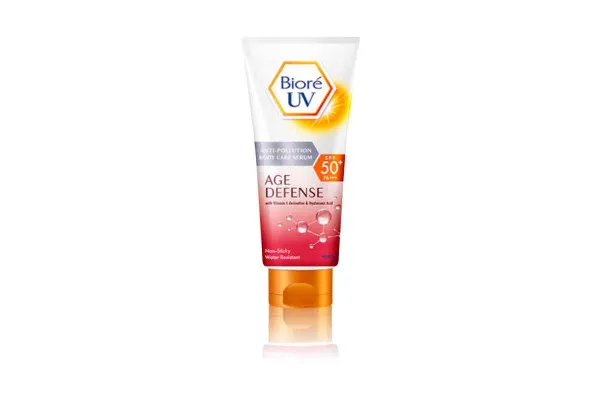 BIORE UV Anti-Pollution Body Care Serum SPF50+ PA+++, Age Defense - 50 ml