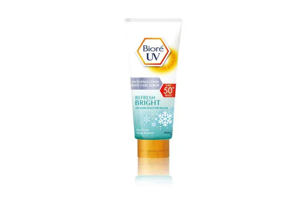 BIORE UV Anti-Pollution Body Care Serum SPF50+ PA+++, Refresh Bright - 50 ml