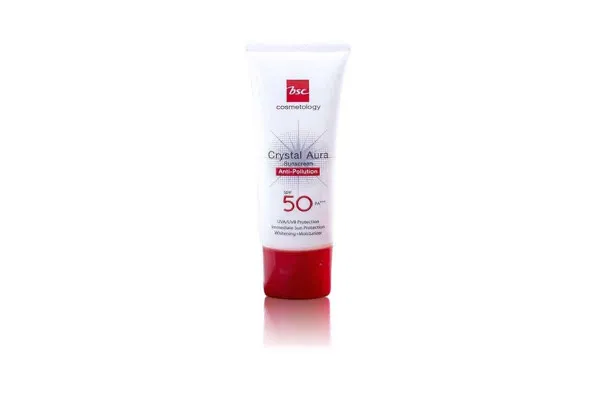 BSC Crystal Aura Sunscreen SPF 50 Pa+++ Anti-Pollution - 25 g 