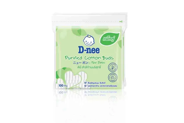 D-NEE Purified Cotton Buds - 100 pcs