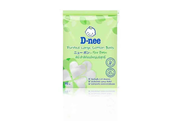 D-NEE Purified Large Cotton Balls - 50 g