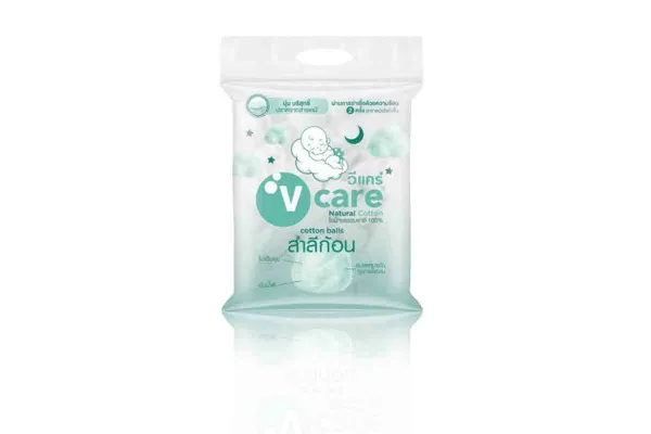 V CARE 100% Natural Cotton Balls - 450 g