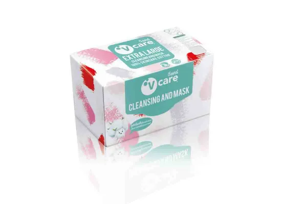 V CARE Extra Large Cleansing and Facial Mask - 60 sheets
