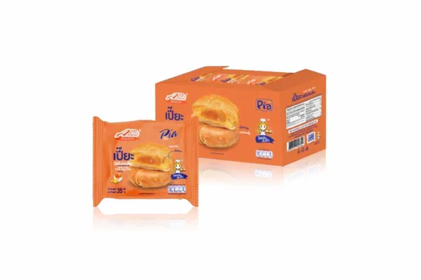 ALICE'S BAKERY Chinese Pastry Bun, Bean with Yolk Egg - 35 g