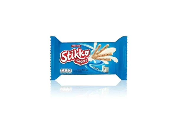 ARNOTT'S Stikko Fingers, Milk Vanilla - 12 g