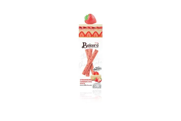 BEKERE Crispy Cake Stick, Strawberry Cheesecake - 30 g