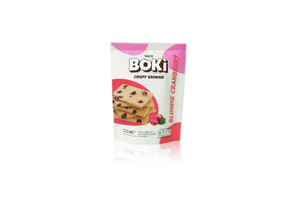 BOKI Crispy Brownie Bar, Blondie Cranberry - 40 g