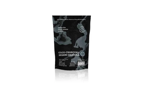 COCOPARADISE Coco Snacks, Coco-Charcoal Sesame Granola - 75 g