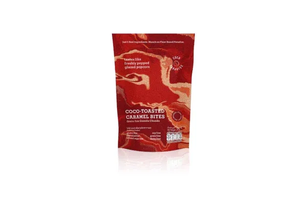 COCOPARADISE Coco Snacks, Coco-Toasted Caramel Bites - 75 g
