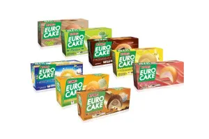 EURO CAKE, Soft Puff Cake with Custard Fillings, 15 g