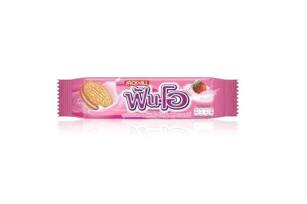 FUN-O, Sandwich Cookies Strawberry - 40.5 g
