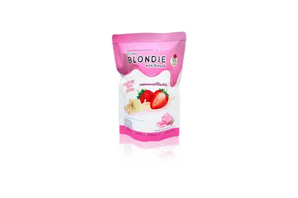 J-DELI Crispy Blondie with Almond Strawberry Yogurt - 45 g