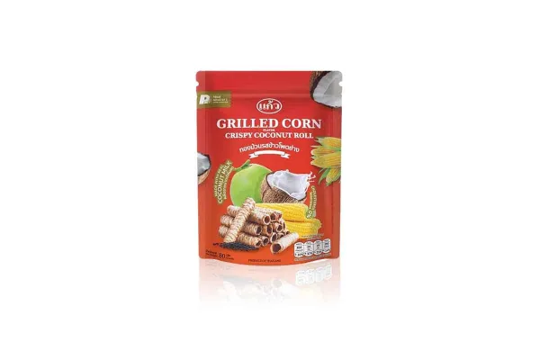 KAEW Coconut Roll, Grilled Corn - 80 g