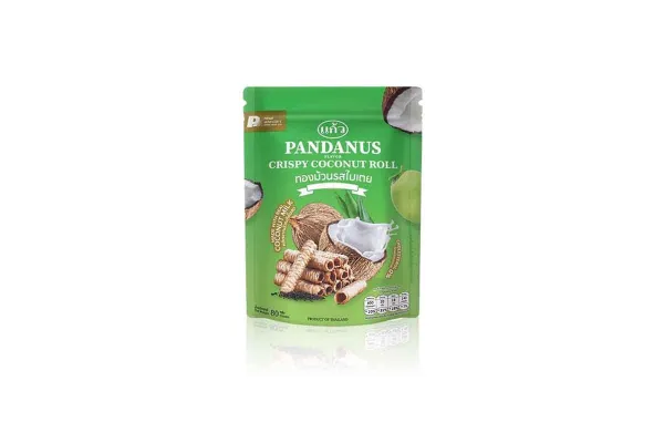 KAEW Coconut Roll, Pandan - 80 g