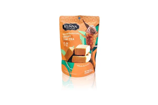 KUNNA Crispy Snacks, Thai Tea - 25 g