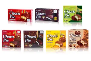 LOTTE CHOCO PIE with Variety of Flavors