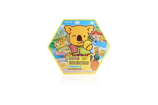 LOTTE Koala's March Souvenir, Pineapple - 108 g