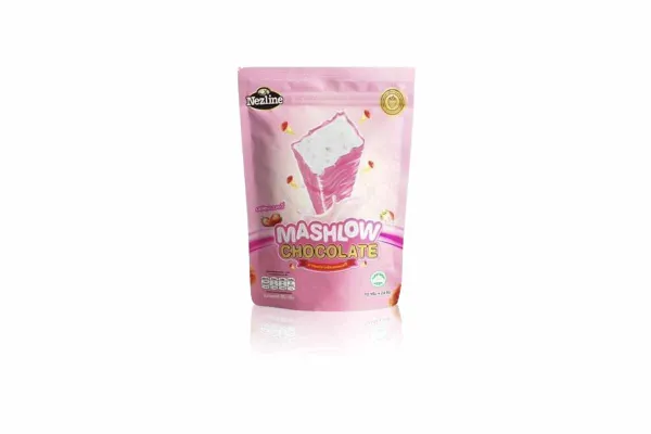 NEZLINE, Coated Marshmallow Strawberry - 80 g