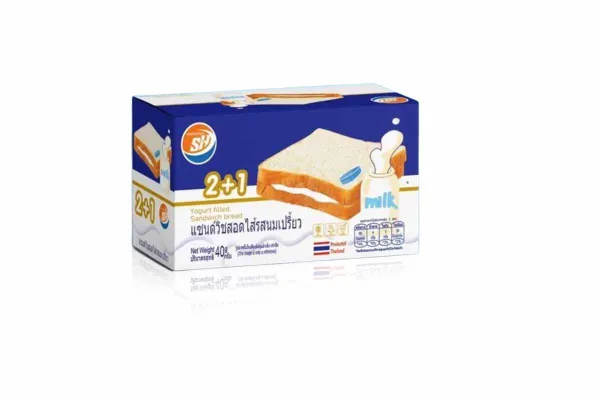SHENGHUA Filled Sandwich Bread, Yoghurt - 40 g