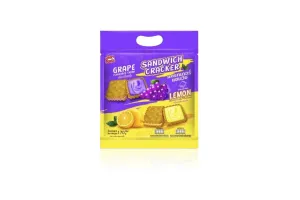 SIAM FOODS Sandwich Cracker with Grape & Lemon Cream