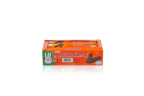 SUPERSTAR Triple Wafer, Chocolate - 16 g