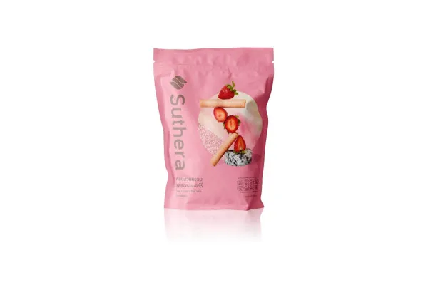 SUTHERA Coconut Roll, Strawberry - 70 g