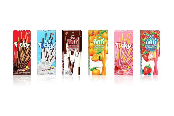 TICKY & QQ Coated Biscuit in Various Flavors