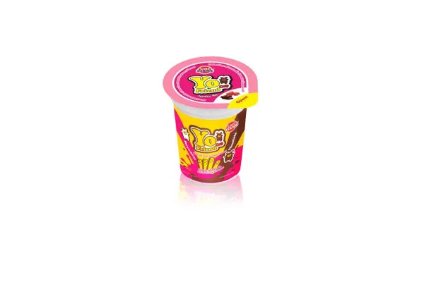 YOFRIEND CUP Biscuit with Various Cream Dipping, Chocolate & Strawberry - 144 g (12g x 12 pcs)