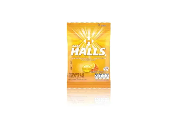 HALLS Candy in Bag, Honey - 9s