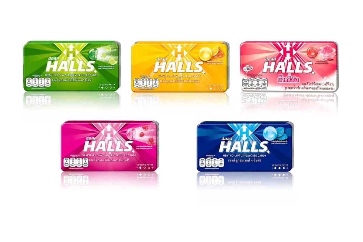 Halls Mentho Mints Unique Stick SKUs
