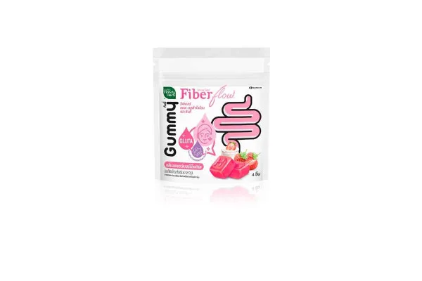 HANDY HERB Fiber L-Glutathione and Zinc, Strawberry Yogurt Flavor - 24 g (4 pcs)