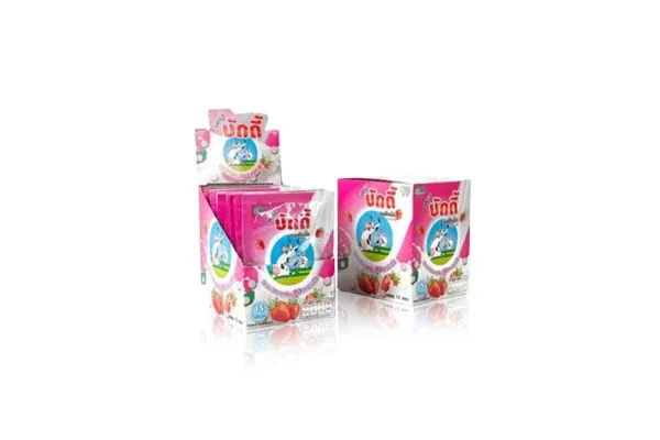 HAPPY BUDDY Milk Tablet, Strawberry - 12.5 g