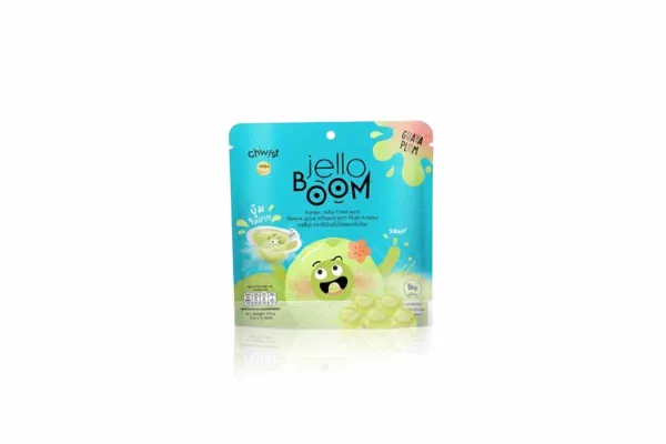 JELLO BOOM Konjac Jelly Filled with Real Juice, Guava Juice Infused with Plum Aroma - 105 g