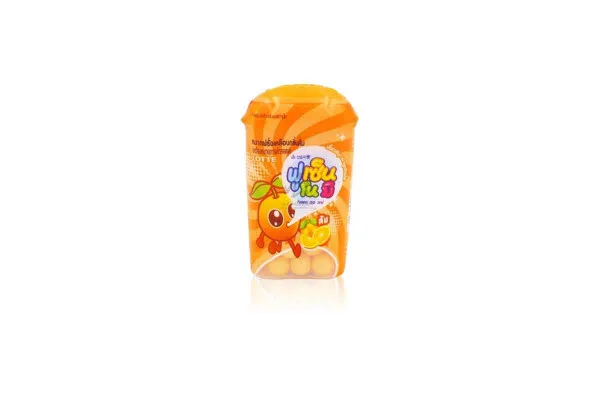 LOTTE FUSENOMI Fruity Gum, Orange - 15 g