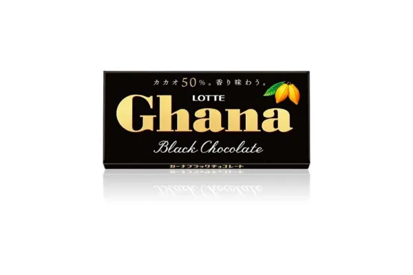 LOTTE Ghana, Black Chocolate - 50g