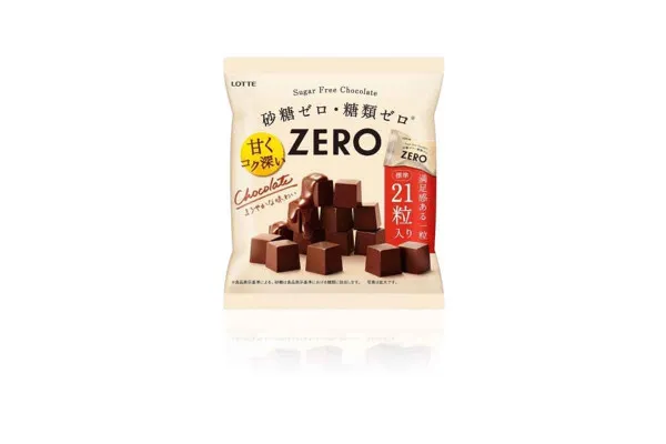 LOTTE ZERO Sugarfree Chocolate Bag - 84 g