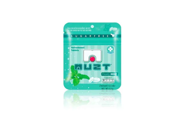 MUZT Lozenges Sugar Free, Frosty Mint - 12.5 g