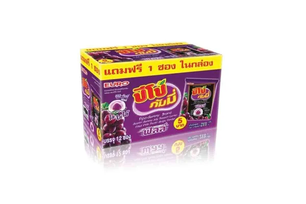 PIPO Gummy Filled, Grapes - 24 g
