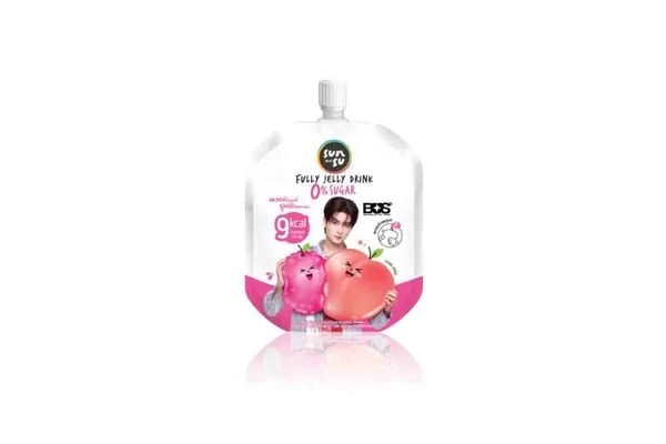 SUNSU Fully Jelly Drink, Peach & Lychee - 150 g