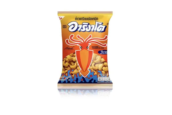 ARINGATO Cuttlefish Cracker, Mix Spices Flavor - 50 g