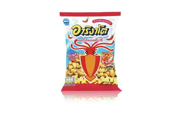 ARINGATO Cuttlefish Cracker, Spicy Shrimp Flavor - 45 g