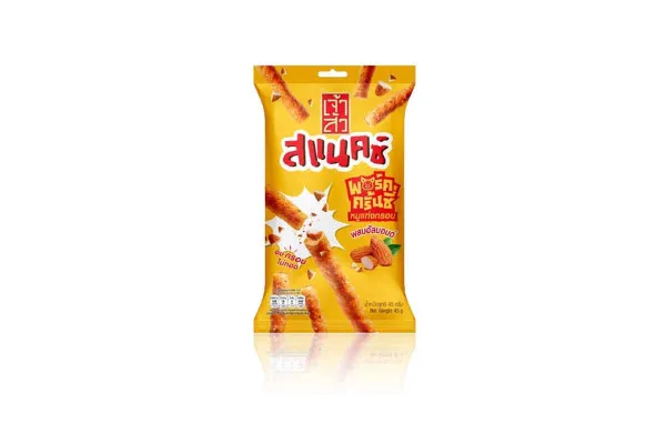 CHAOSUA Crunchy Pork Snack, Mixed with Almonds - 45 g