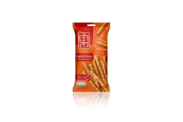 CHAOSUA Crispy Pork Stick, Hot&Spicy - 22 g