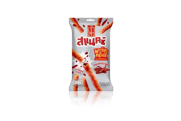 CHAOSUA Crunchy Pork Snack, Mixed with Roasted Chili - 45 g