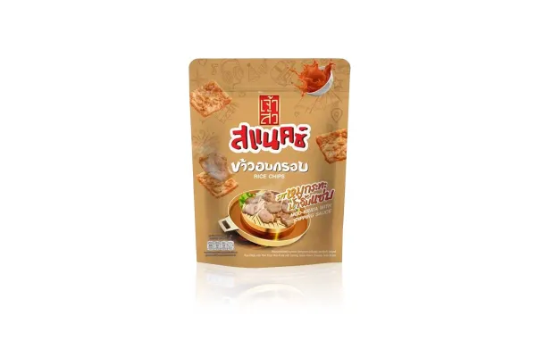 CHAOSUA Rice Chips, Moo-Krata with Dipping Sauce - 80 g
