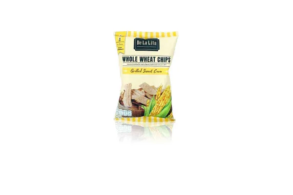 DE LA LITA, Whole Wheat Chips Grilled Sweet Corn - 30 g